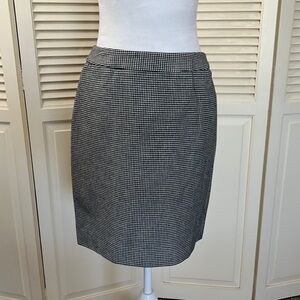 Caslon by Nordstrom houndstooth black and white skirt